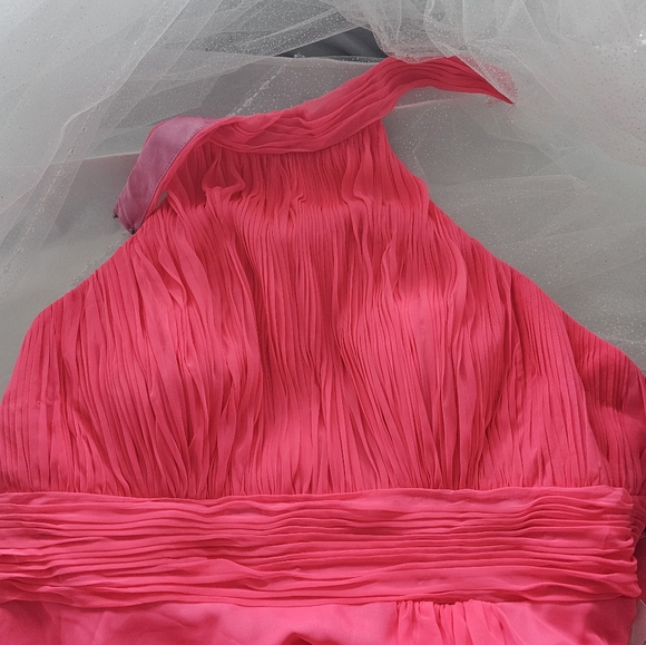 NWOT Ienna for Mac Duggal Pink Chiffon Overlay Dress - Picture 11 of 11